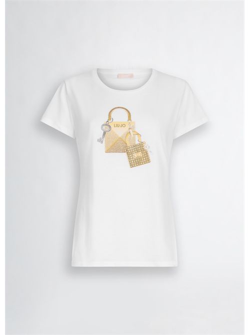 t-shirt woman white LIU JO | WA5362JS923/M9568